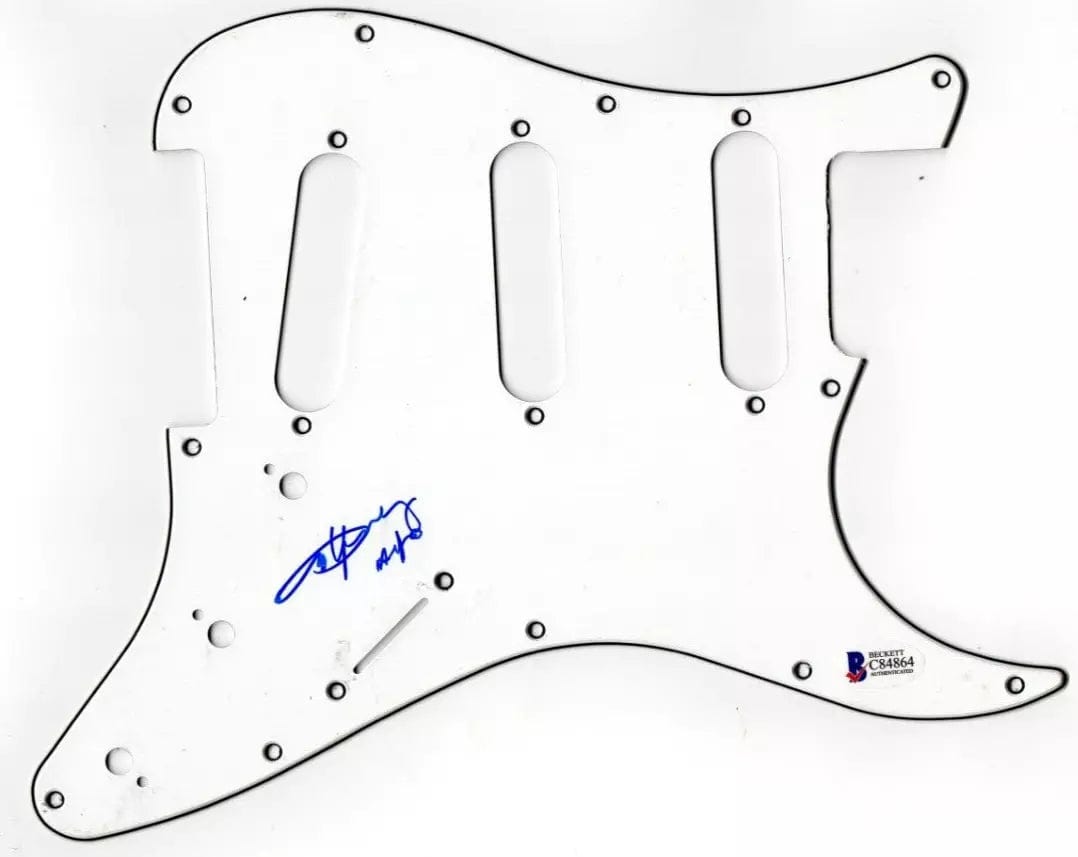 Angus Young of AC/DC Authentic Autographed Stratocaster Pickguard #2