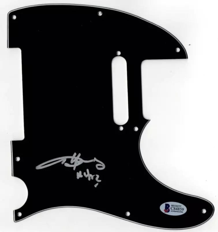 Angus Young of AC/DC Authentic Autographed Telecaster Pickguard