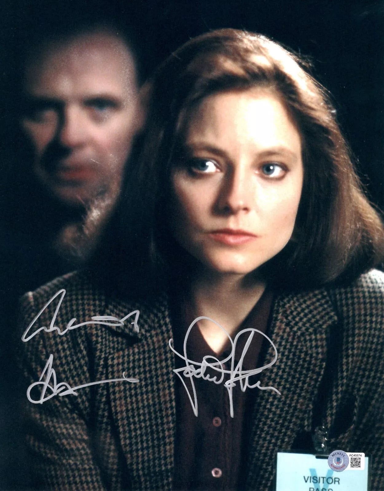 Anthony Hopkins Signed 11x14 Photo from The Silence of the Lambs Beckett COA - Item #5