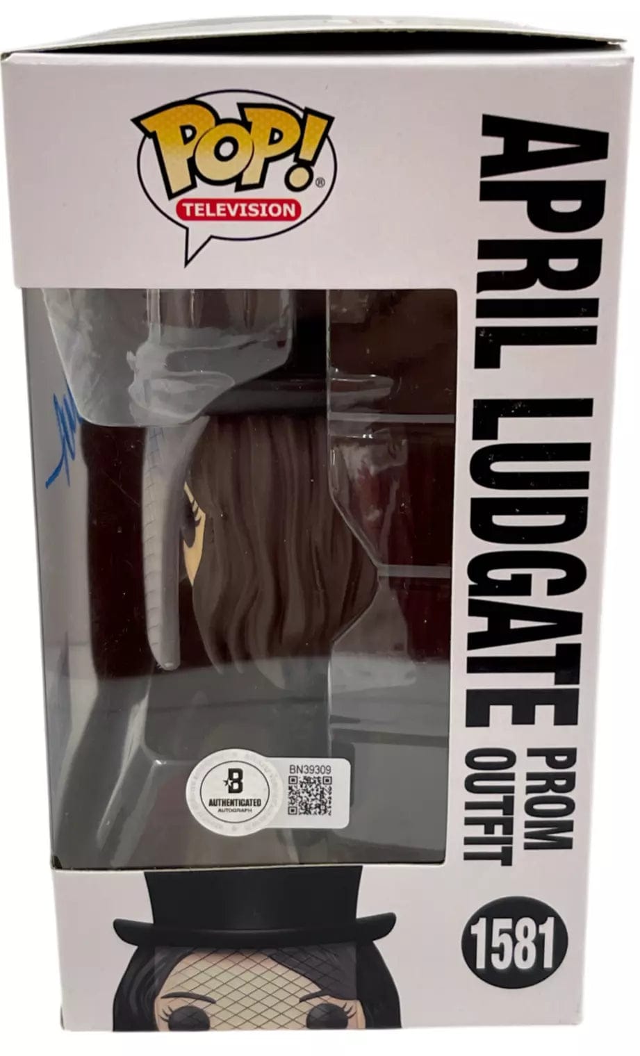 Aubrey Plaza Signed Funko from Parks and Recreation Beckett COA - Detail View