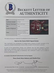 Christopher Lloyd Signed Guitar from Back to the Future Beckett COA - Item #1 - View 4