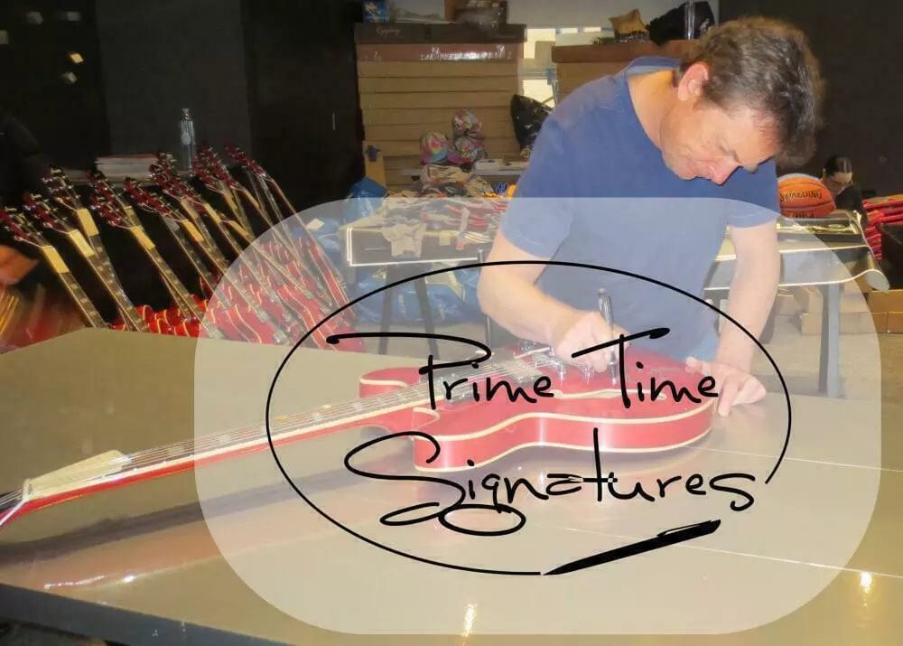 Christopher Lloyd Signed Guitar from Back to the Future Beckett COA - Item #1 - View 5