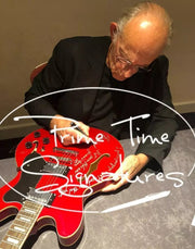 Christopher Lloyd Signed Guitar from Back to the Future Beckett COA - Item #1 - View 8