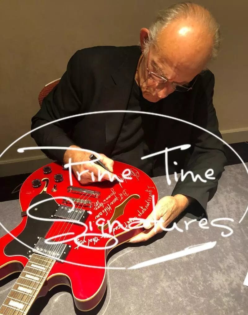 Christopher Lloyd Signed Guitar from Back to the Future Beckett COA - Item #1 - View 8