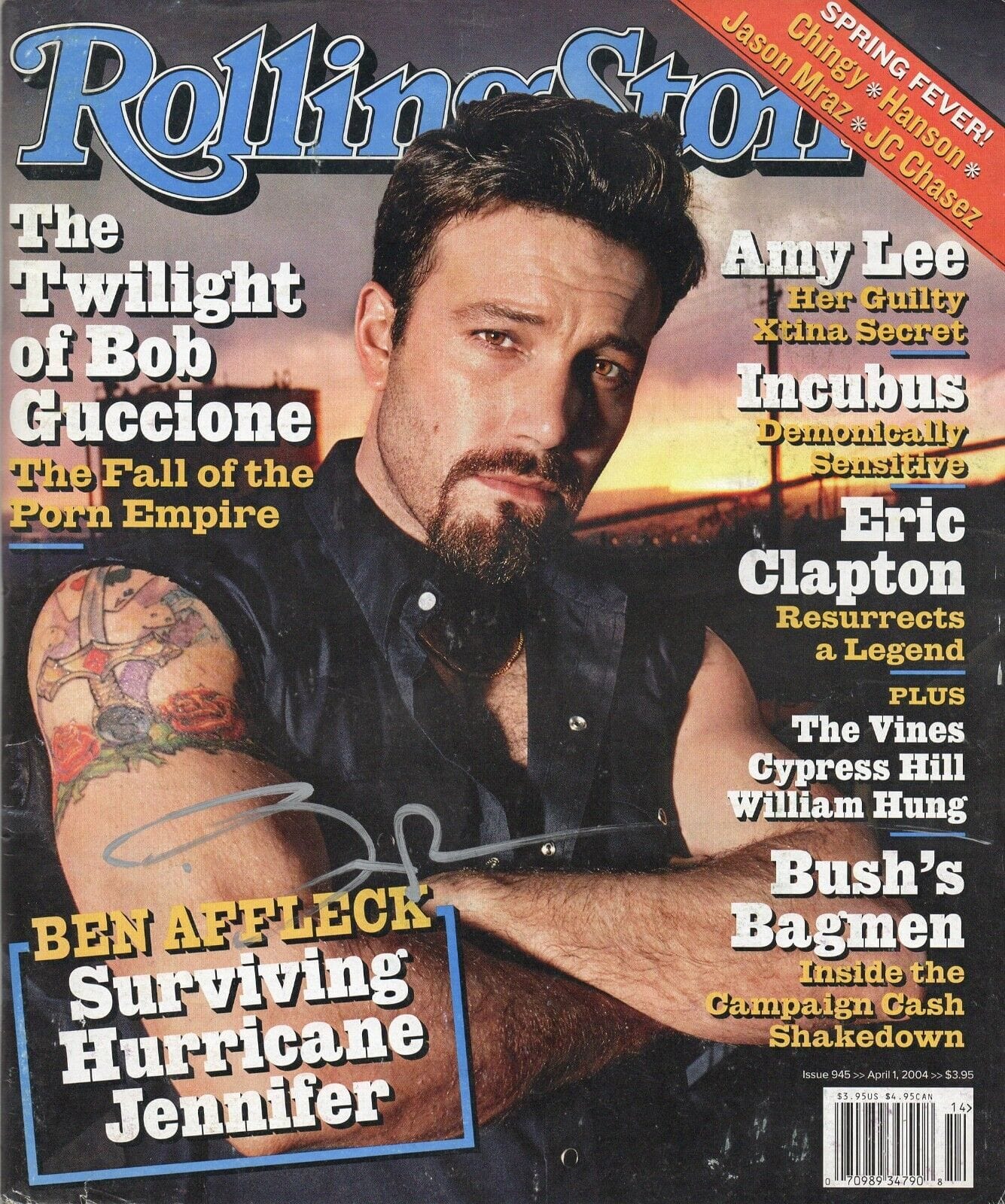 Ben Affleck Authentic Autographed Rolling Stone Magazine