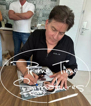 Charlie Sheen Signed 11x14 Photo from Eight Men Out Beckett COA - Item #2 - Detail View