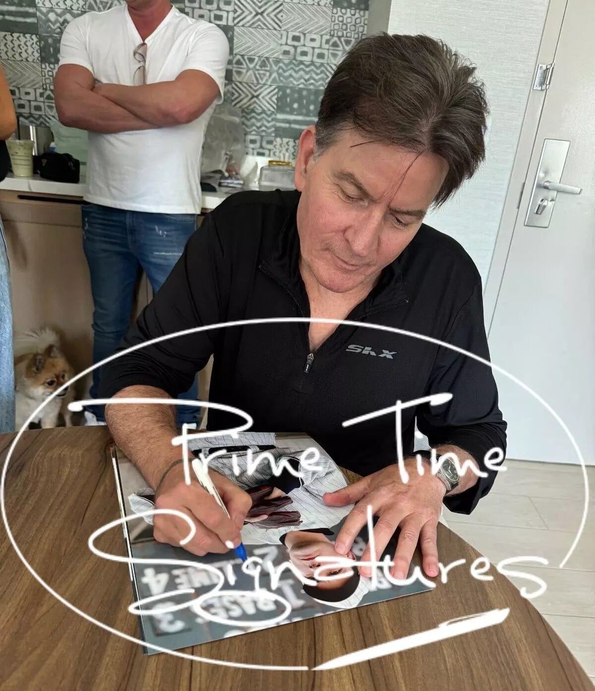 Charlie Sheen Signed 11x14 Photo from Eight Men Out Beckett COA - Item #2 - Detail View
