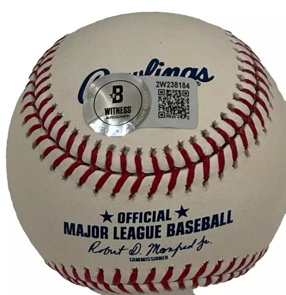 Charlie Sheen Signed MLB Baseball from Major League Beckett COA - Detail View