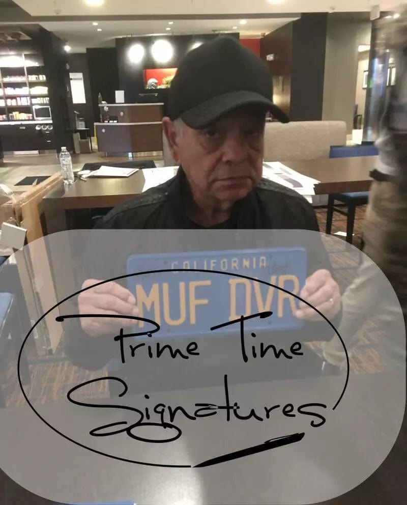 Cheech Marin Signed License Plate from Up in Smoke Beckett COA - Item #2 - Alternate Angle