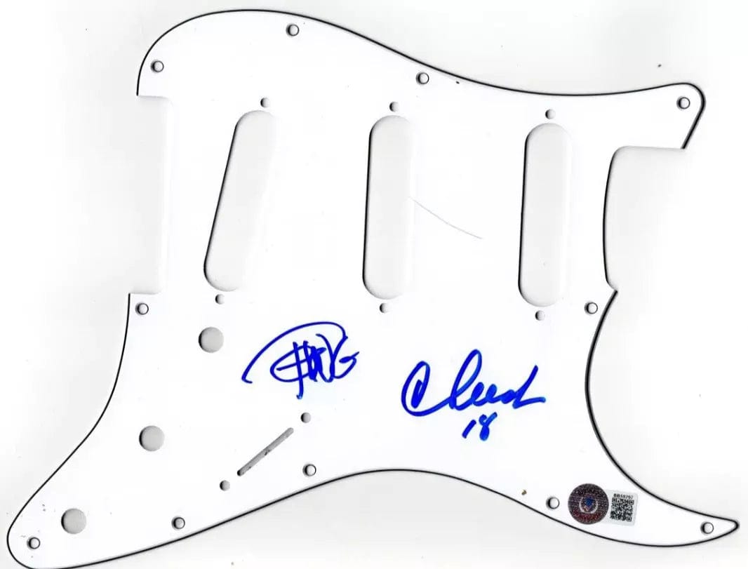 Cheech Marin & Tommy Chong Authentic Autographed Stratocaster Pickguard