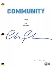Chevy Chase Authentic Autographed Community 'Pilot' Script