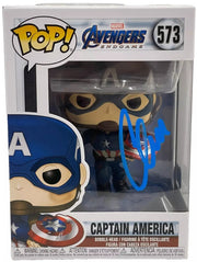 Chris Evans Authentic Autographed Captain America 573 Avengers Endgame Funko Pop Figure