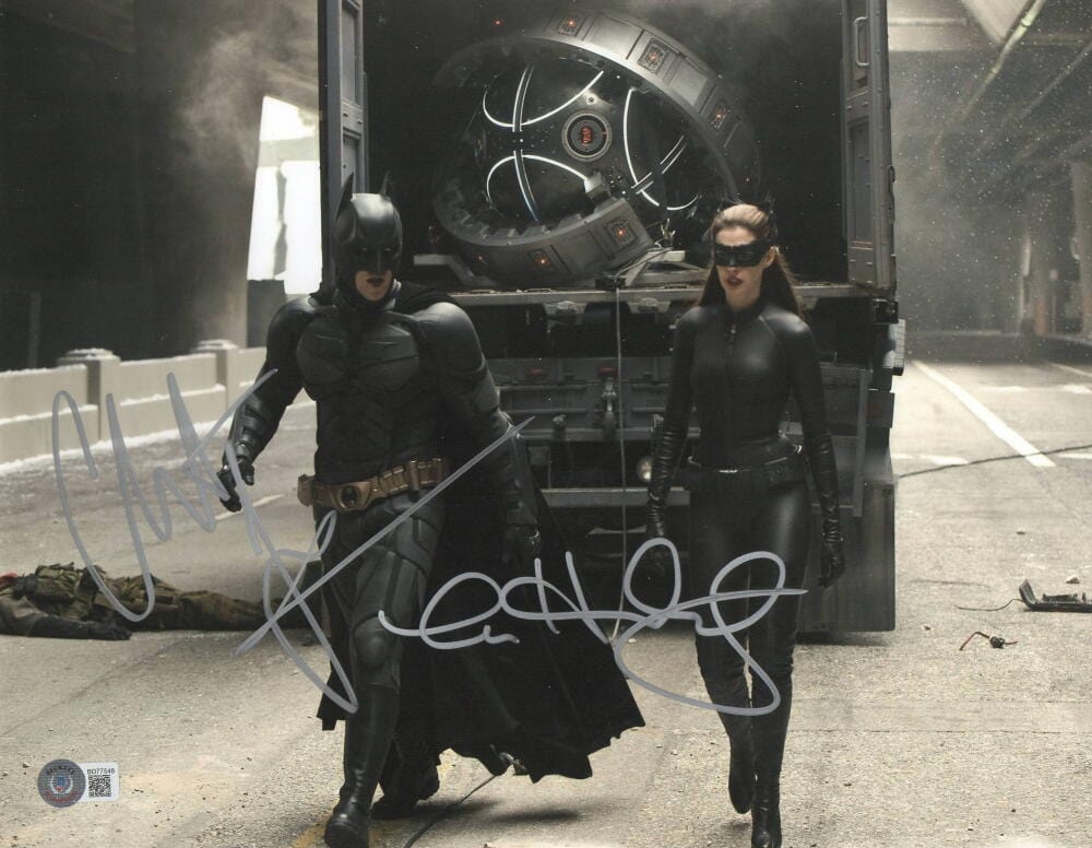 Anne Hathaway Signed 11x14 Photo from The Dark Knight Beckett COA - Item #1