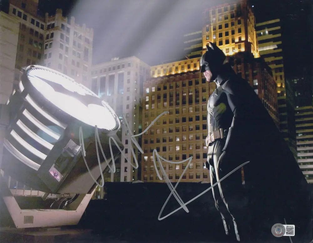 Christian Bale Signed 11x14 Photo from The Dark Knight Beckett COA - Item #28