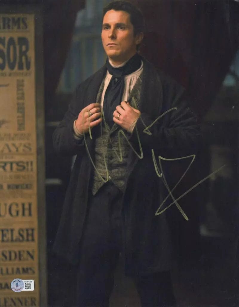 Christian Bale Signed 11x14 Photo from The Prestige Beckett COA - Item #1