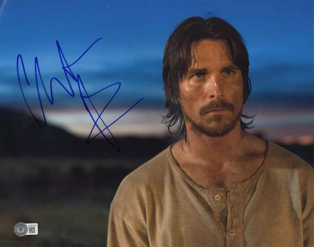 Christian Bale Signed 11x14 Photo from 3:10 to Yuma Beckett COA