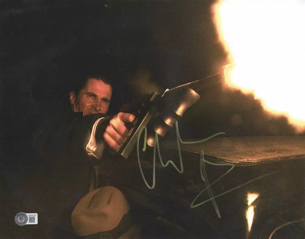 Christian Bale Signed 11x14 Photo from Public Enemies Beckett COA - Item #1