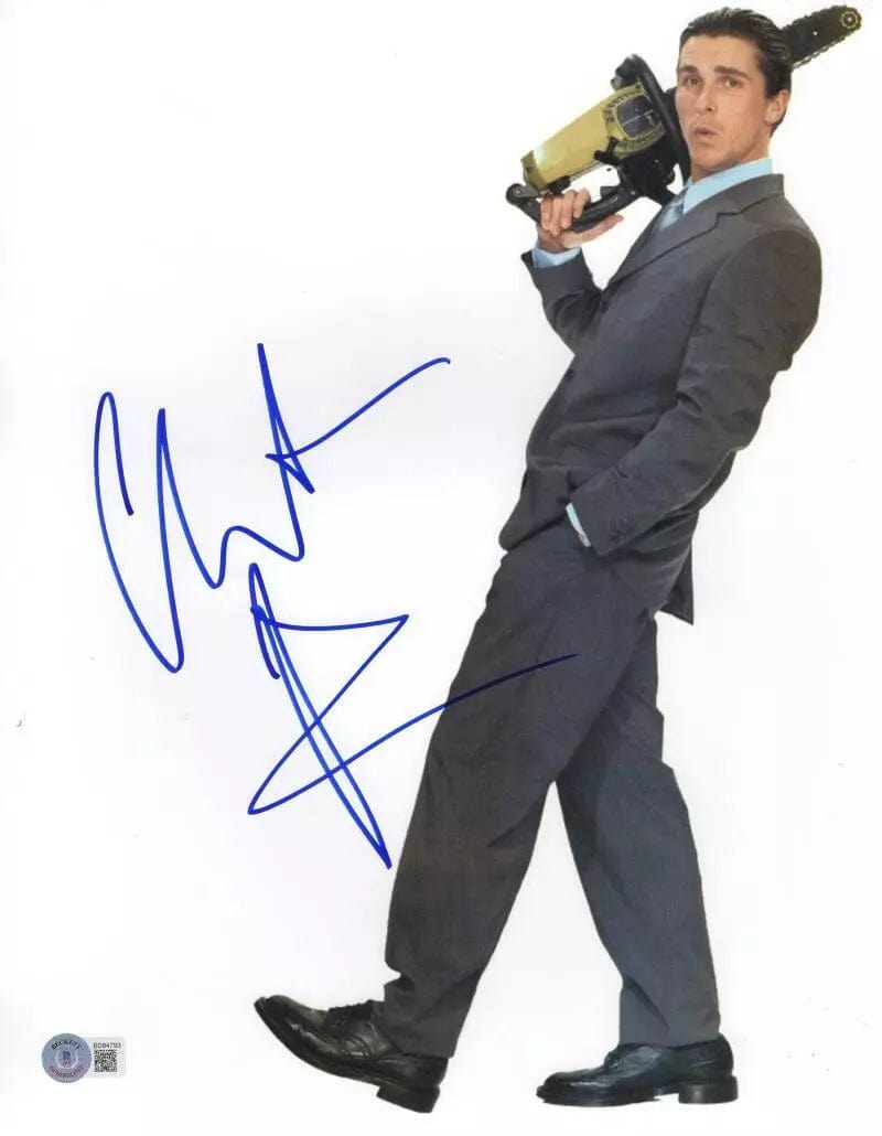 Christian Bale Signed 11x14 Photo from American Psycho Beckett COA - Item #4