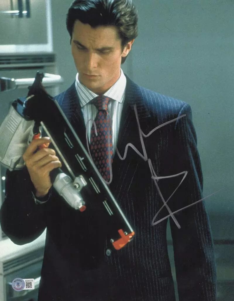 Christian Bale Signed 11x14 Photo from American Psycho Beckett COA - Item #3