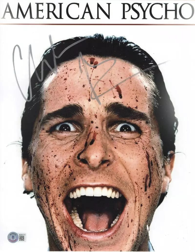 Christian Bale Signed 11x14 Photo from American Psycho Beckett COA - Item #2