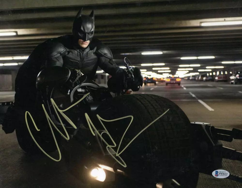 Christian Bale Signed 11x14 Photo from The Dark Knight Beckett COA - Item #22