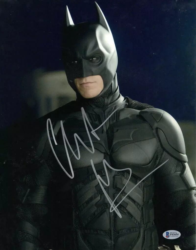 Christian Bale Signed 11x14 Photo from The Dark Knight Beckett COA - Item #20