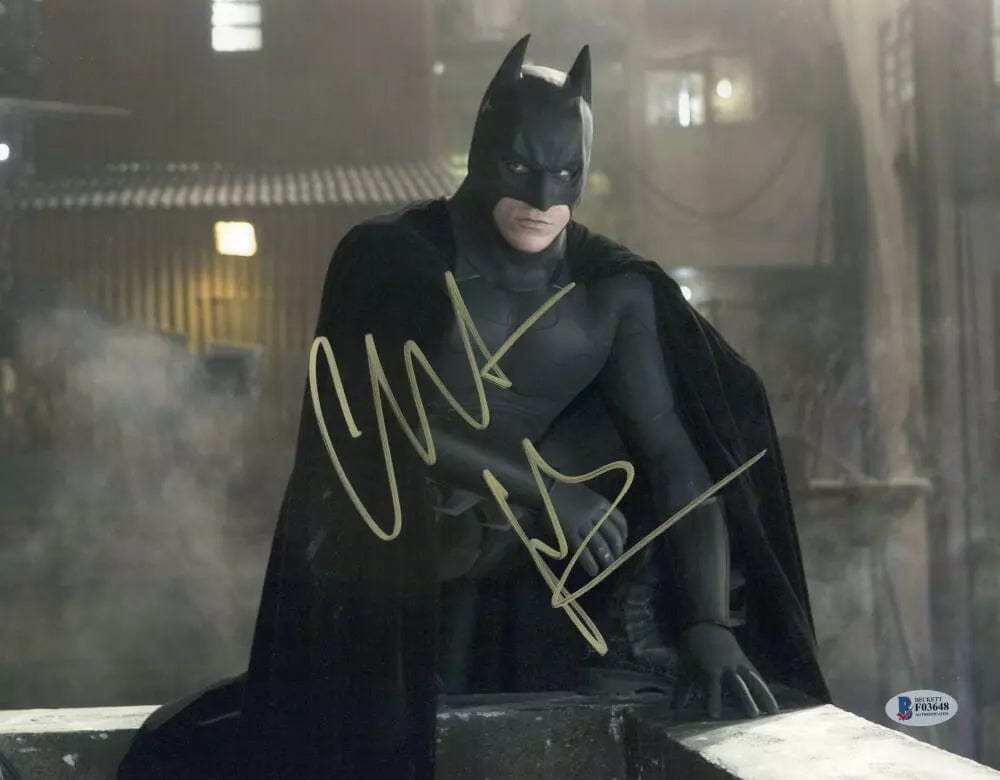 Christian Bale Signed 11x14 Photo from The Dark Knight Beckett COA - Item #19