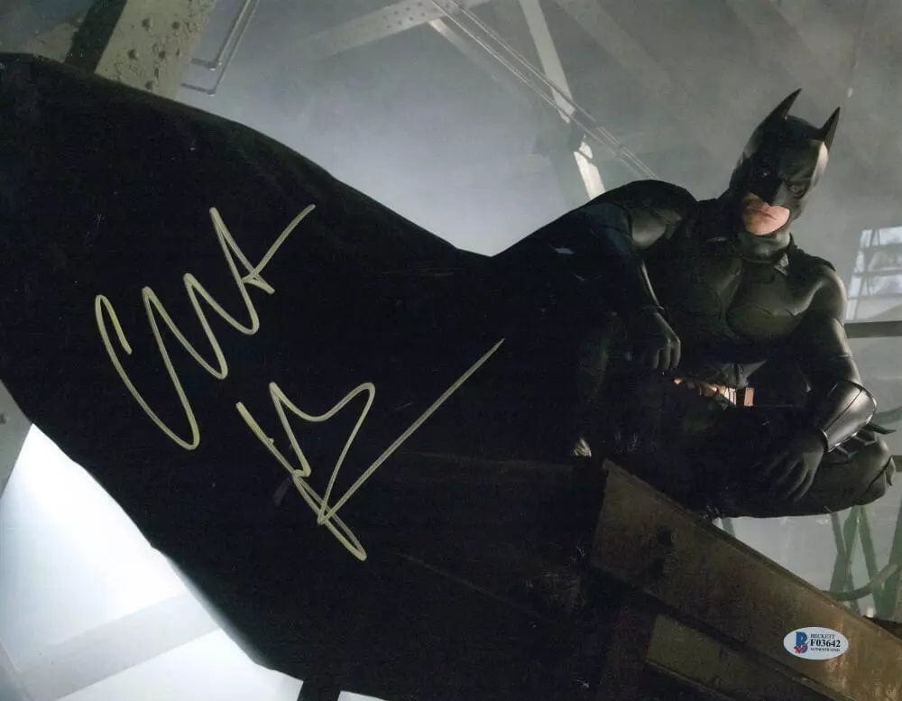 Christian Bale Signed 11x14 Photo from The Dark Knight Beckett COA - Item #18