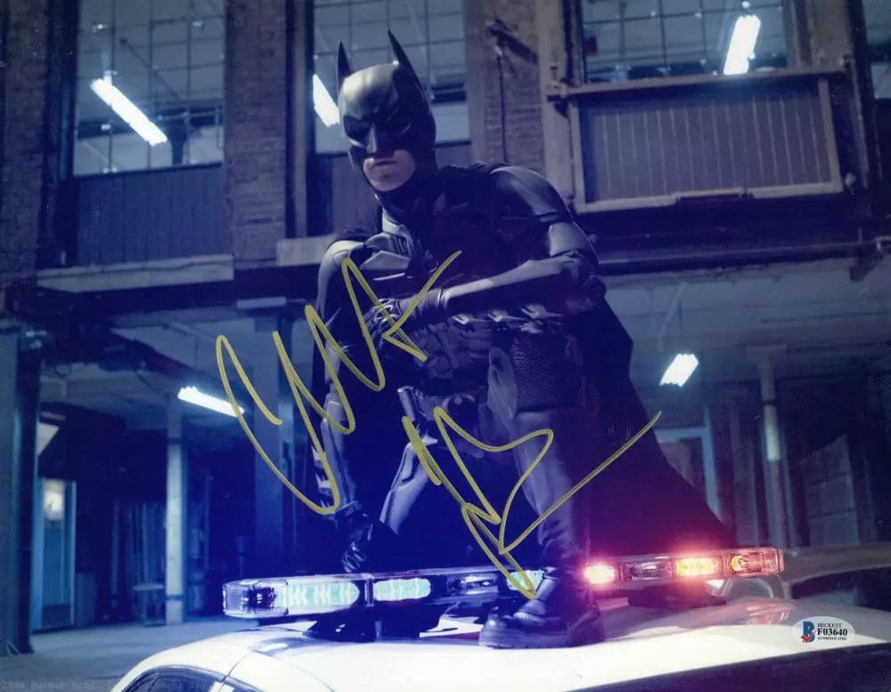 Christian Bale Signed 11x14 Photo from The Dark Knight Beckett COA - Item #17