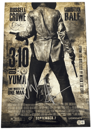 Christian Bale Signed 12x18 Photo from 3:10 to Yuma Beckett COA