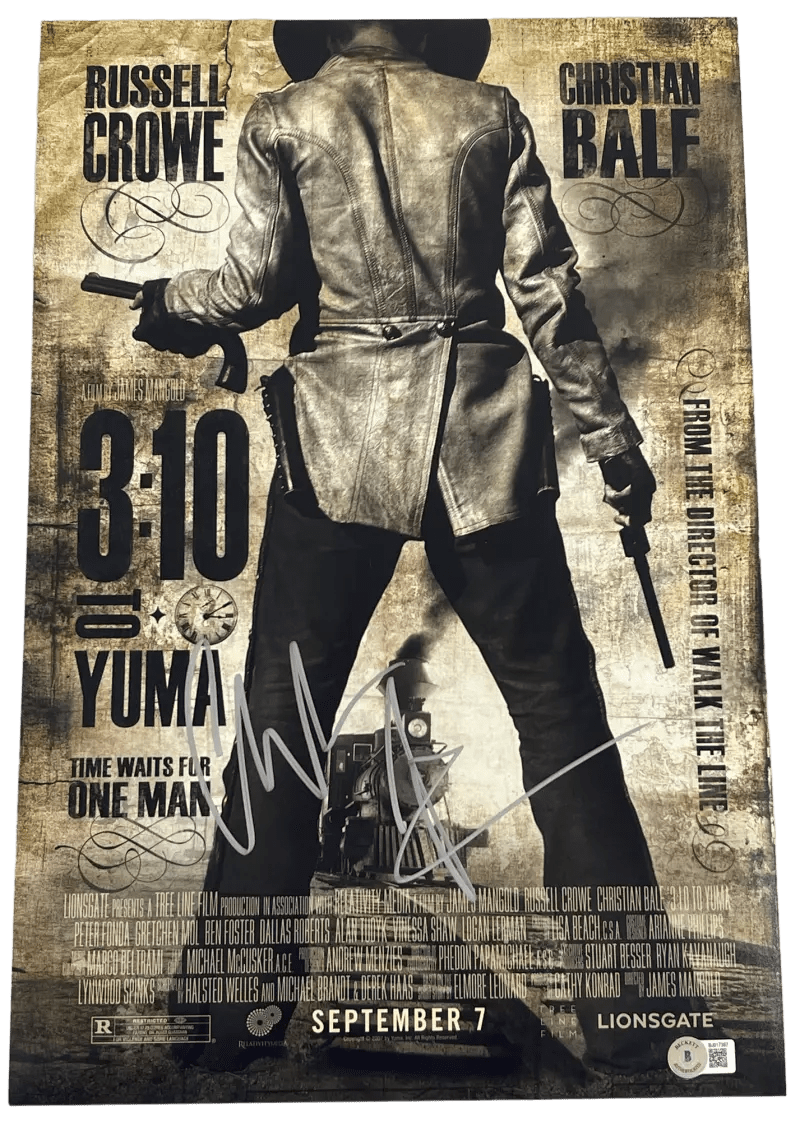 Christian Bale Signed 12x18 Photo from 3:10 to Yuma Beckett COA