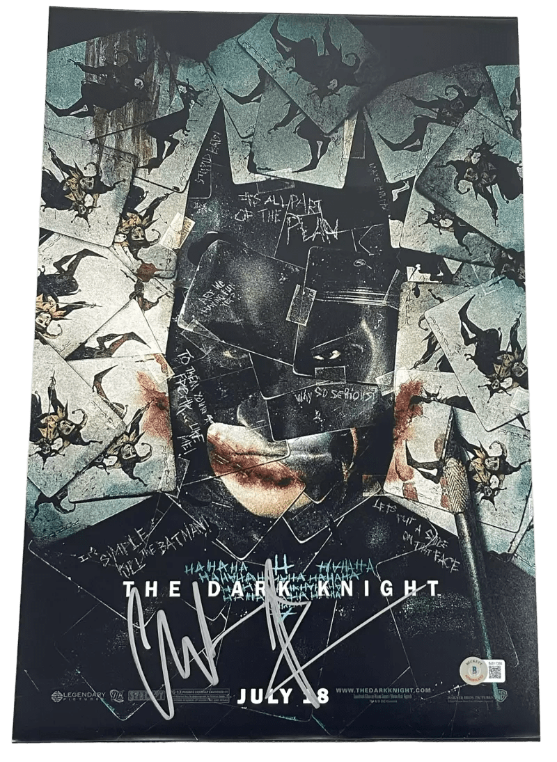 Christian Bale Signed 12x18 Photo from The Dark Knight Beckett COA - Item #3