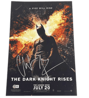 Christian Bale Signed 12x18 Photo from The Dark Knight Rises Beckett COA - Item #3