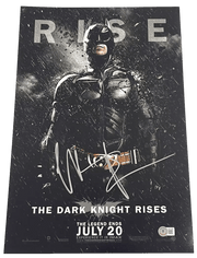 Christian Bale Signed 12x18 Photo from The Dark Knight Rises Beckett COA - Item #2