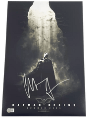 Christian Bale Signed 12x18 Photo from Batman Begins Beckett COA - Item #2