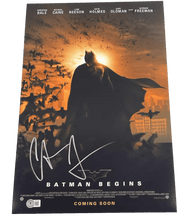 Christian Bale Signed 12x18 Photo from Batman Begins Beckett COA - Item #1