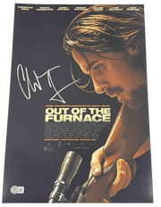 Christian Bale Signed 12x18 Photo from Out of the Furnace Beckett COA