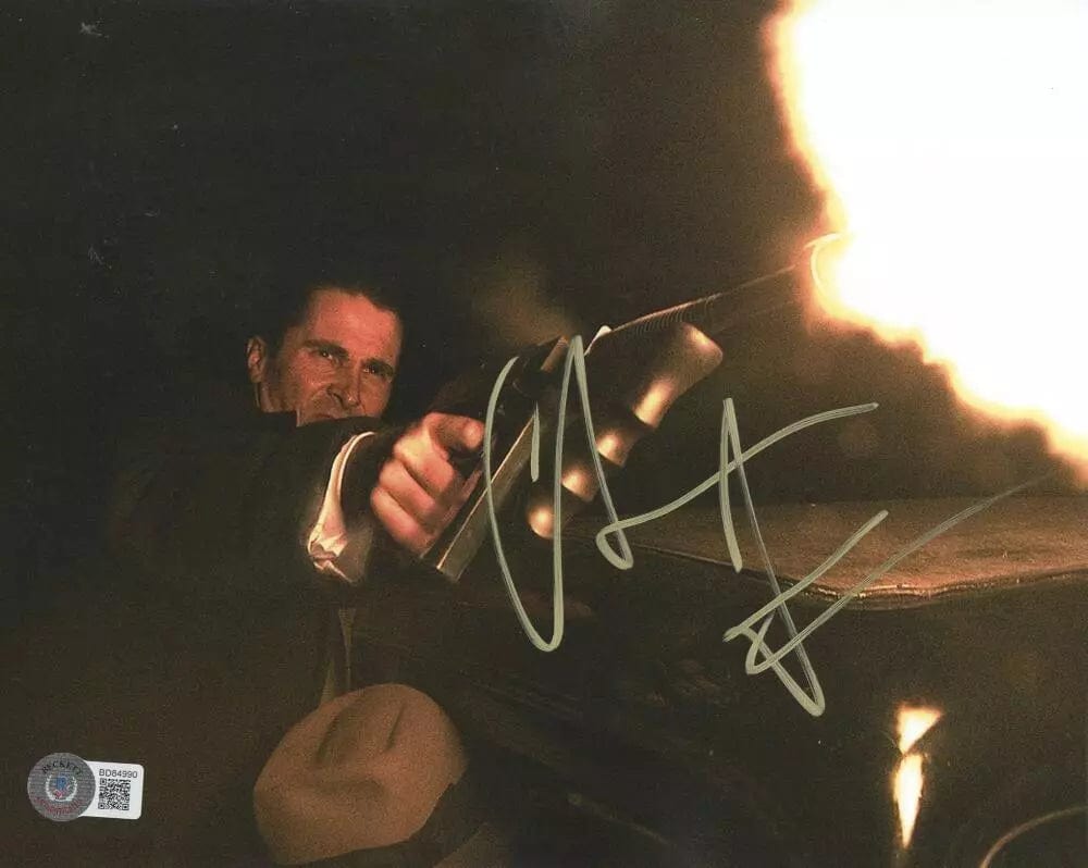 Christian Bale Signed 8x10 Photo from Public Enemies Beckett COA - Item #2