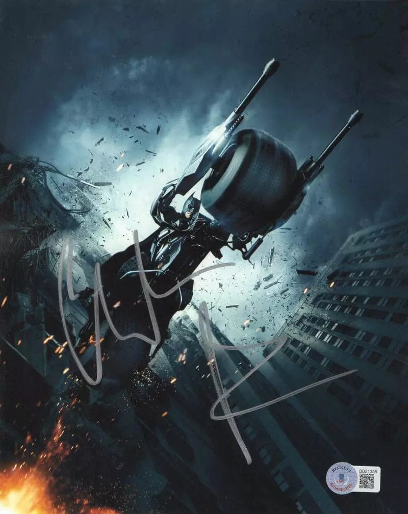 Christian Bale Signed 8x10 Photo from The Dark Knight Beckett COA - Item #10