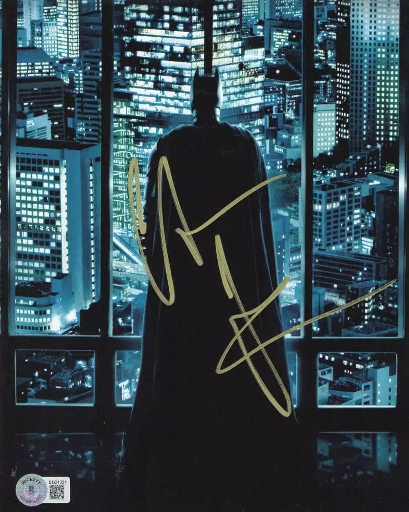 Christian Bale Signed 8x10 Photo from The Dark Knight Beckett COA - Item #7