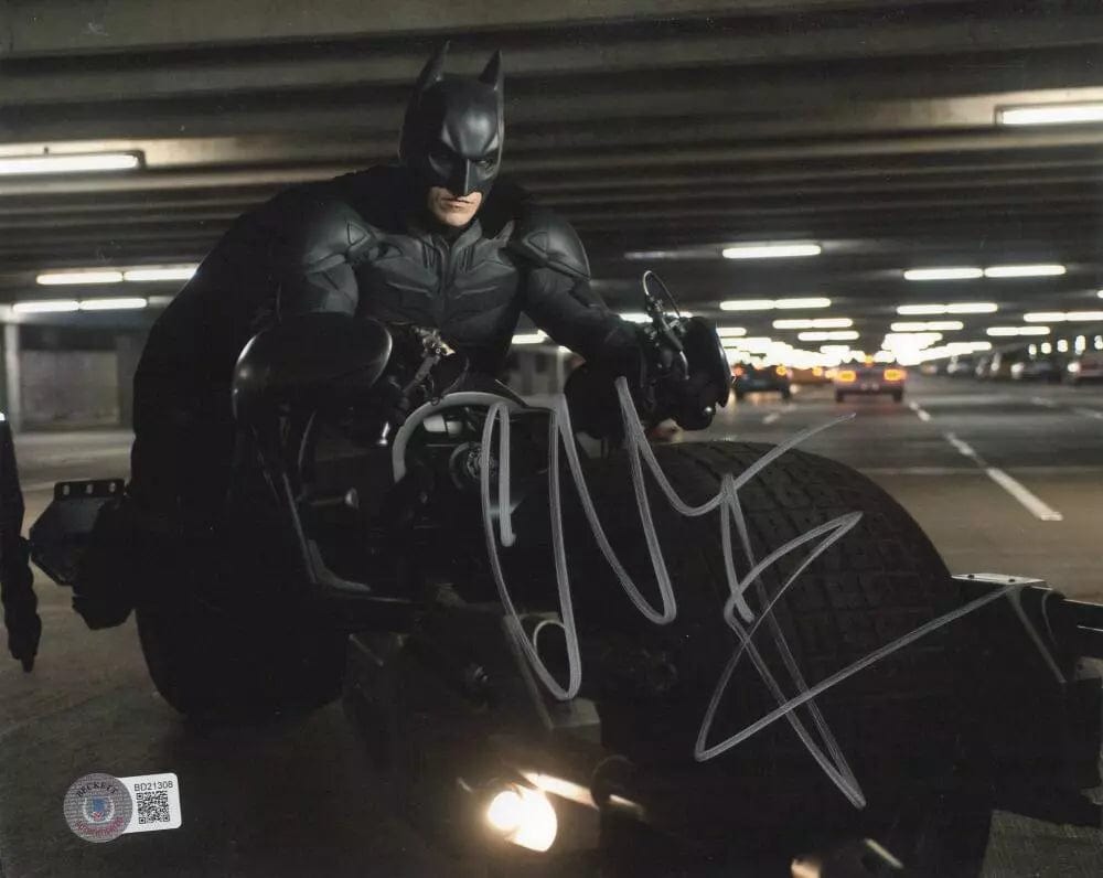 Christian Bale Signed 8x10 Photo from The Dark Knight Beckett COA - Item #6