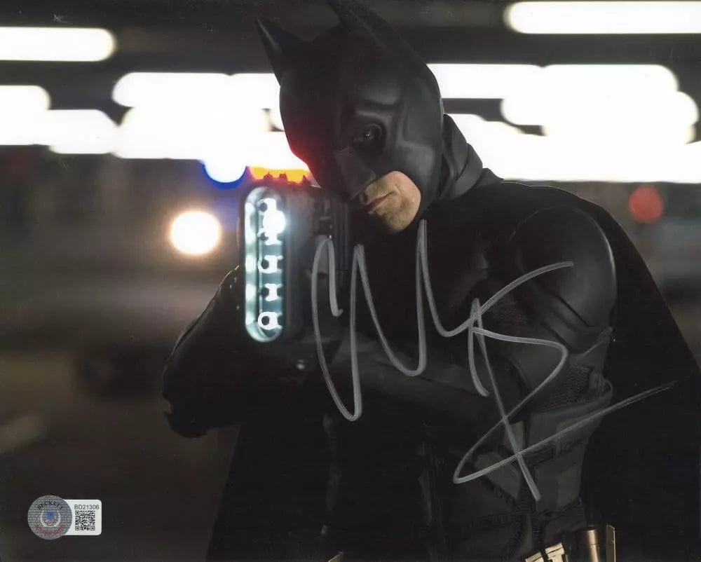 Christian Bale Signed 8x10 Photo from The Dark Knight Beckett COA - Item #5