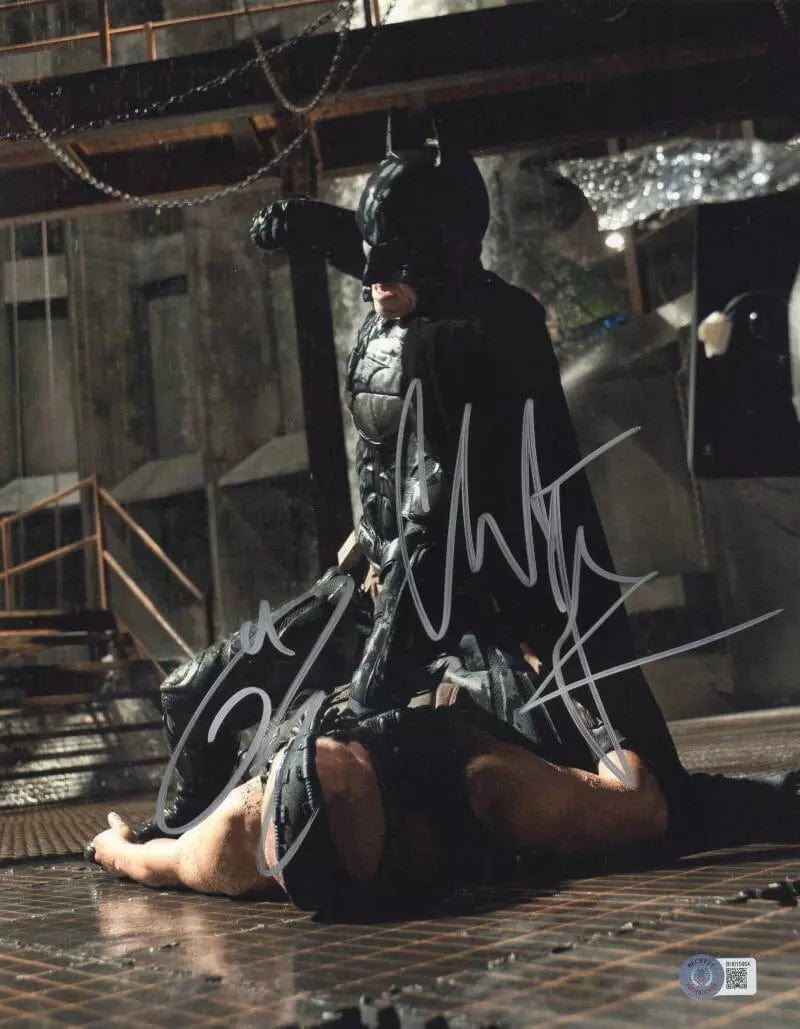 Christian Bale Signed 11x14 Photo from The Dark Knight Rises Beckett COA - Item #4