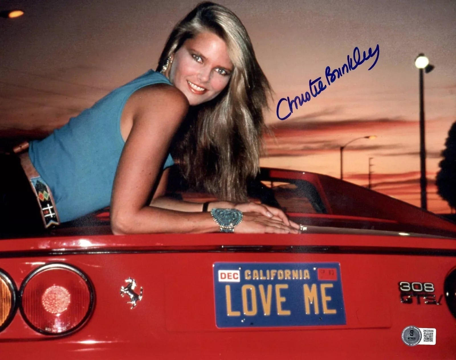 Christie Brinkley Signed 11x14 Photo from National Lampoon's Vacation Beckett COA - Item #2