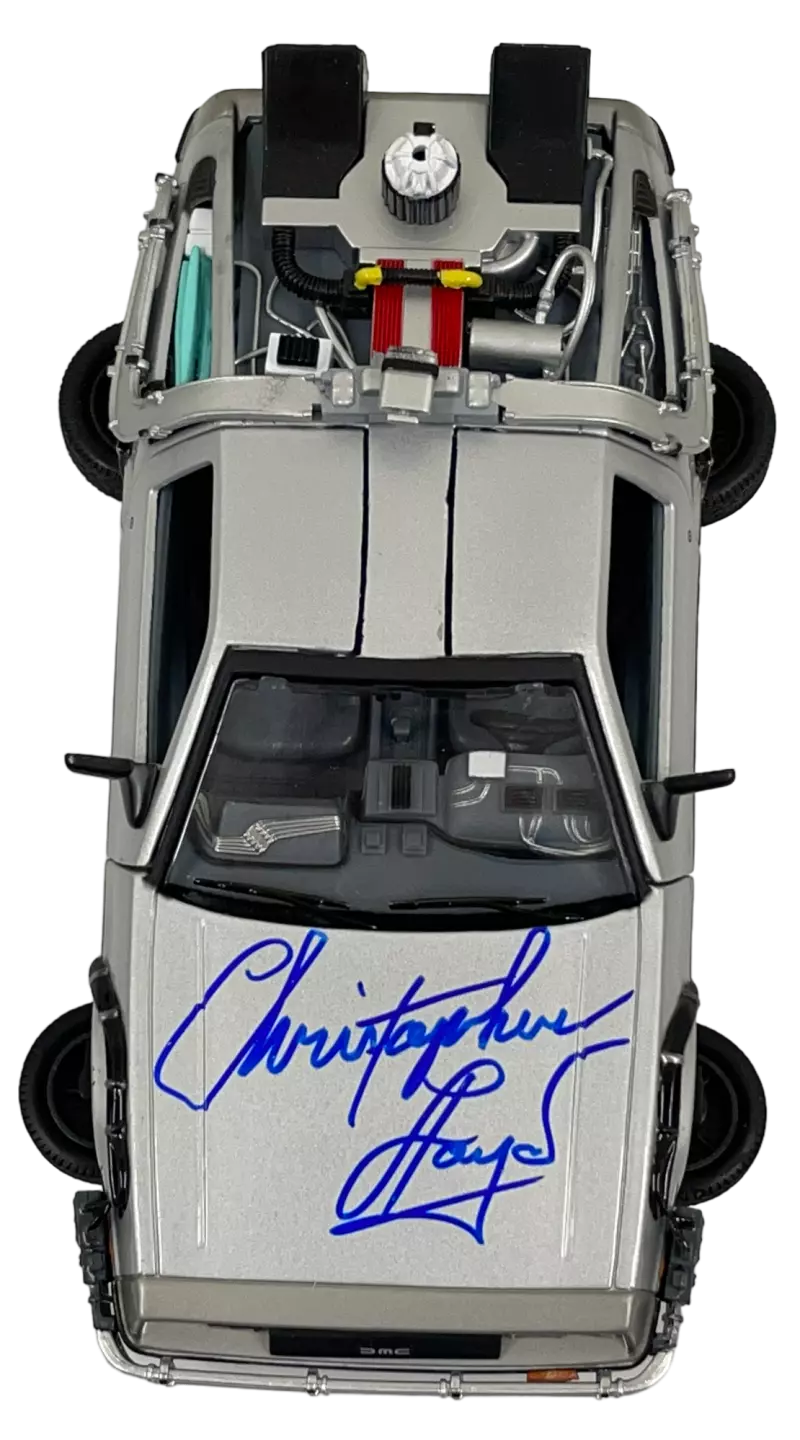  Christopher Lloyd Authentic Autographed Back to the Future Model Car Beckett COA