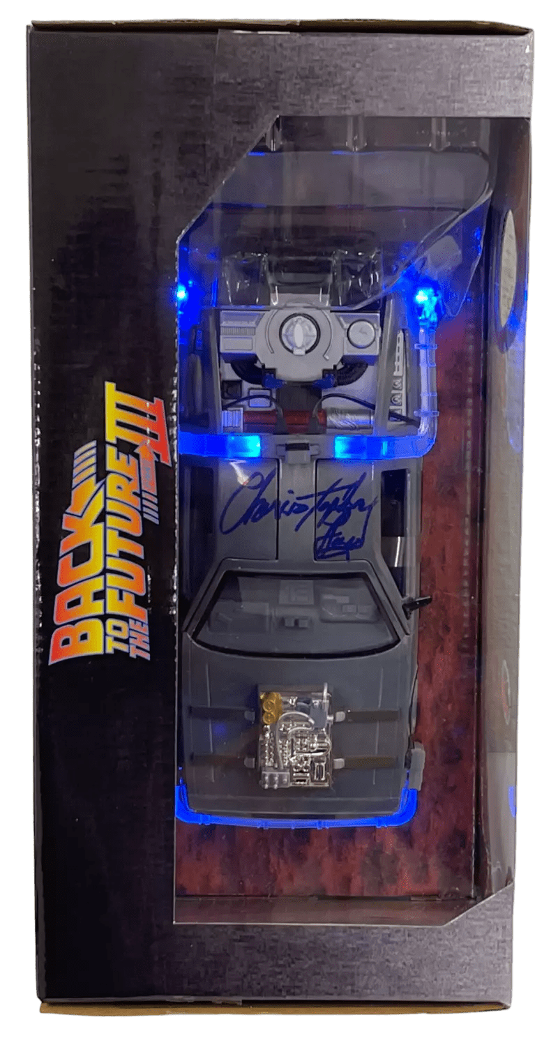 Christopher Lloyd Signed Model Car from Back to the Future Beckett COA - Item #3 - Detail View