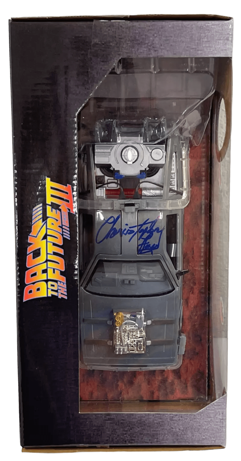 Christopher Lloyd Signed Model Car from Back to the Future Beckett COA - Item #3 - View 5
