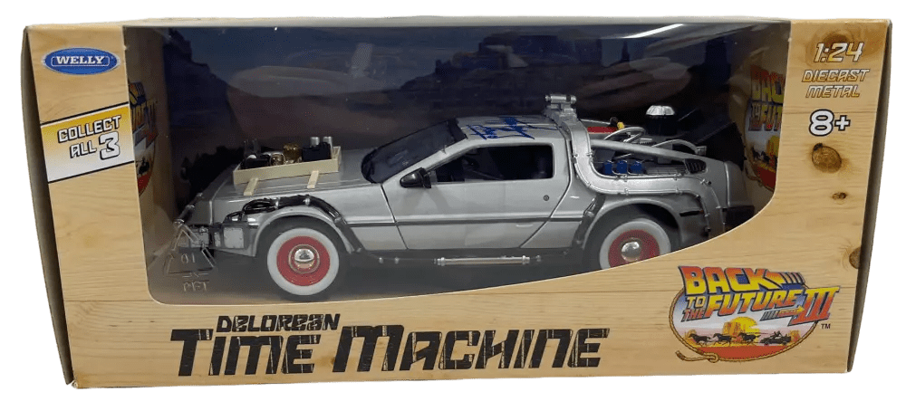 Christopher Lloyd Signed Model Car from Back to the Future Beckett COA - Item #2 - Alternate Angle