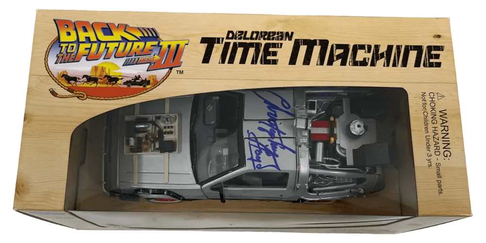 Christopher Lloyd Signed Model Car from Back to the Future Beckett COA - Item #2 - View 4