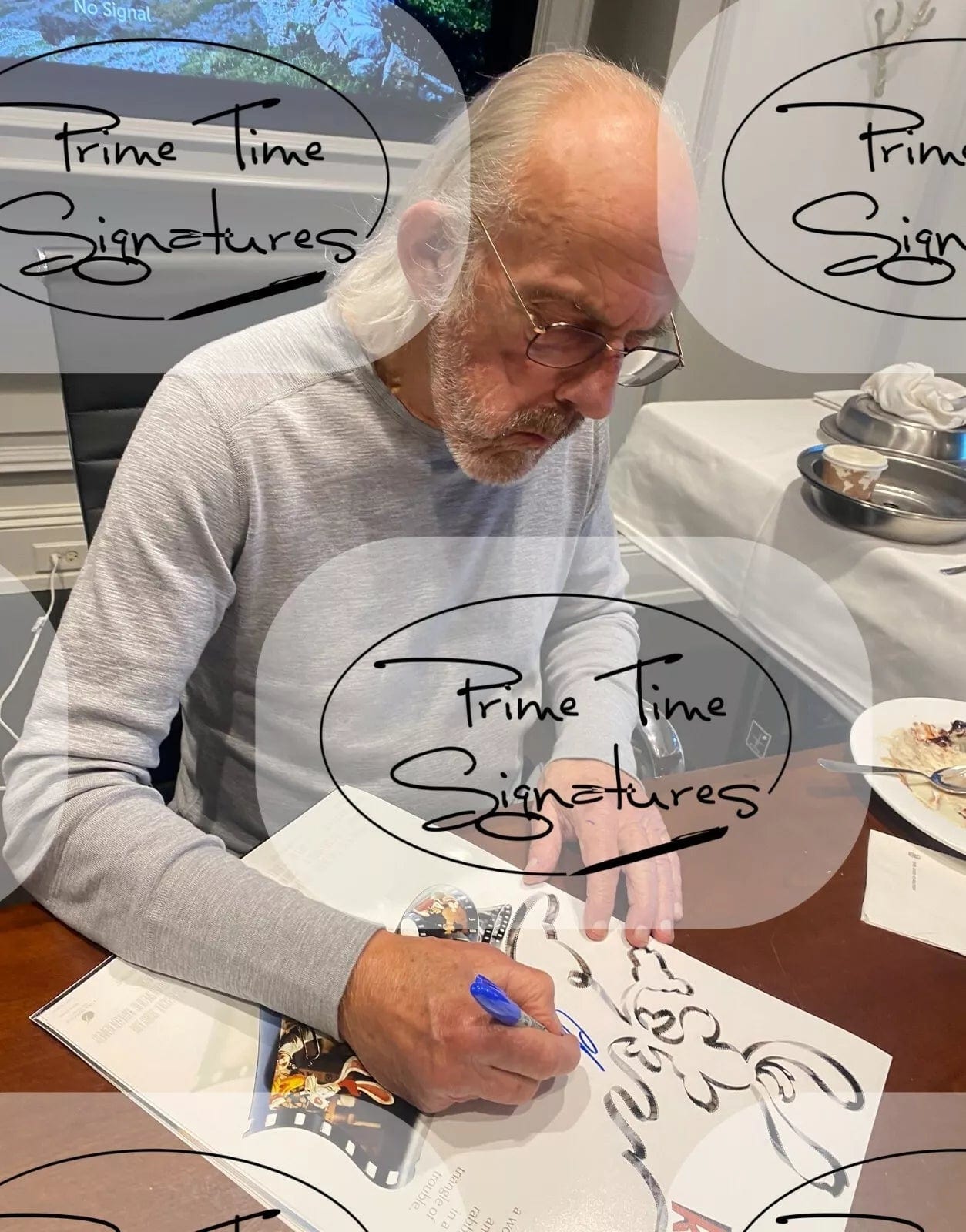 Christopher Lloyd Signed 12x18 Photo from Who Framed Roger Rabbit? Beckett COA - Detail View